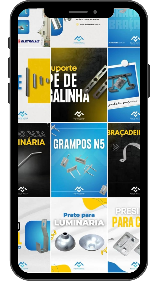 imagesm de celular com Instagram de cliente da Branding Connection